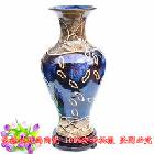 特惠景德镇陶瓷器 高温颜色釉 花纹艺术雕刻花瓶 现代工艺品摆